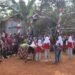Satgas TMMD ke-129 Kodim 0601/Pandeglang menjadi juri lomba senam kreasi yang diikuti 22 tim warga Desa Pasirgadung dalam rangka menyambut HUT ke-81 Kemerdekaan RI.