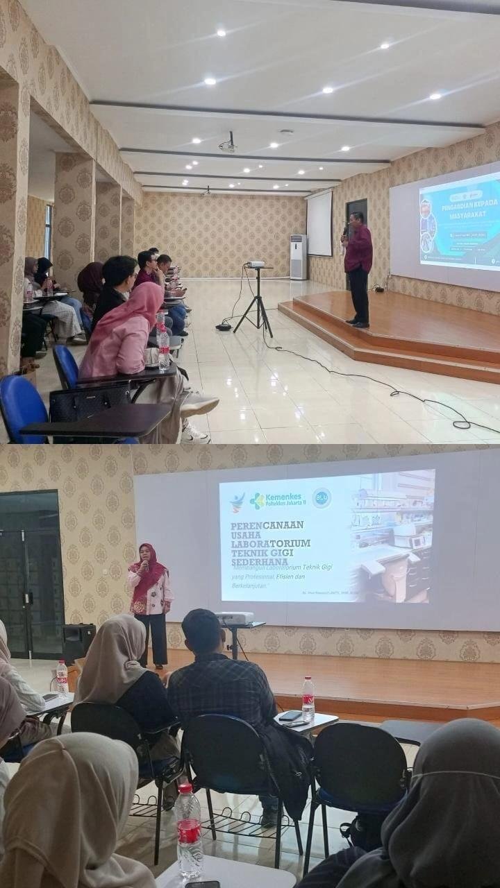 Pengabdian Poltekkes Jakarta II Tingkatkan Kepercayaan Diri Teknisi Gigi Pemula 47 Dokumentasi kegiatan pembinaan teknisi gigi pemula yang diselenggarakan Poltekkes Kemenkes Jakarta II bersama DPW PTGI DKI Jakarta (Sumber: Dokumentasi Pribadi)
