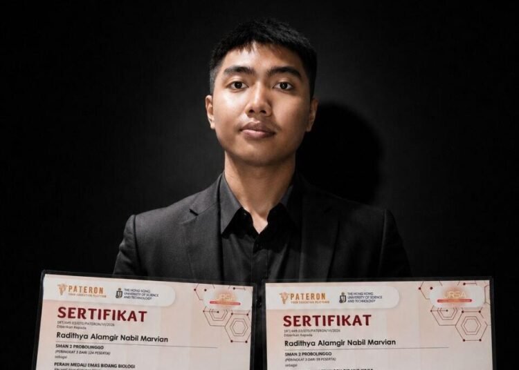 Radithya Alamgir Nabil Marvian Raih Medali Emas Biologi dan Medali Perunggu Kimia pada Olimpiade Nasional URSA 2026