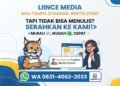 Mau Tampil di Siaran-Berita.com tapi Tidak Bisa Menulis, Serahkan ke Kami! Murah, Mudah dan Cepat Hubungin Tim Kami Liince Media 48 28060 100kb 1