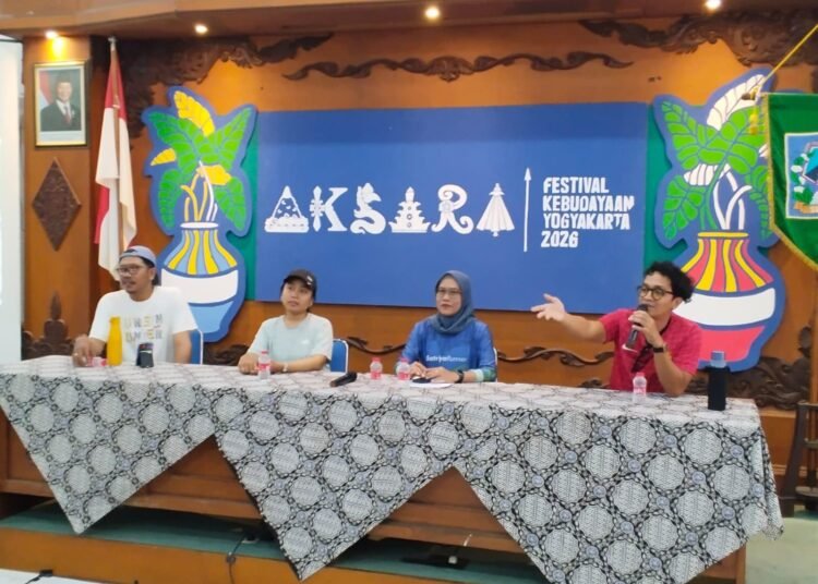 FKY 2026 Digelar di Sleman, “Aksara” Jadi Pintu Membaca Kembali Kebudayaan Yogyakarta 46 Konferensi Pers FKY 2026 di Gedung Induk I Lapangan Denggung Sleman (Yusuf)