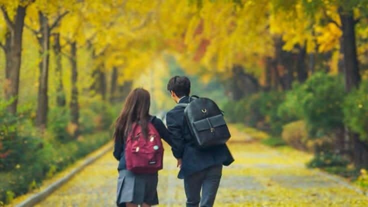 Satu Kesempatan Kedua, Karya: Zhafira Adzra Anharry, SMAS Unggulan Al-Azhar Medan 46 Gambar Reza dan Adzra mereka berjalan bersama menuju kelas (Sumber: Pinterest)