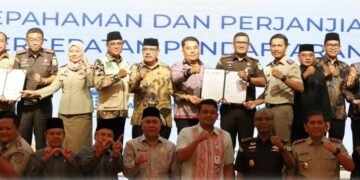 Percepat Pendaftaran Tanah Wakaf, Kantor Pertanahan Kabupaten Simalungun Teken Nota Kesepahaman dan Perjanjian Kerja Sama 34 Perjanjian 300KB