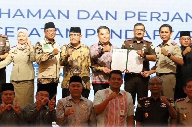 Percepat Pendaftaran Tanah Wakaf, Kantor Pertanahan Kabupaten Simalungun Teken Nota Kesepahaman dan Perjanjian Kerja Sama 46 Perjanjian 300KB