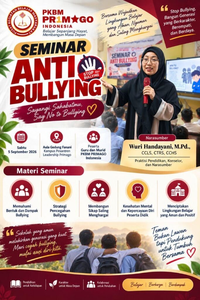 Seminar Anti Bullying PKBM PRIMAGO Pembicara Wuri Handayani, M.Pd. 3