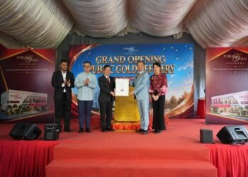 Peresmian Public Gold Refinery (Sumber: Koleksi Pribadi)