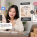 Ilustrasi konsumen yang membagikan pengalaman dan ulasan produk melalui media sosial sebagai bentuk promosi di era digital. (Sumber: Generated AI).