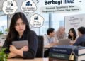 Ketika Karyawan Takut Berbagi Ilmu: Masalah Tersembunyi dalam Pengembangan Sumber Daya Manusia 47 Ilustrasi karyawan berbagi pengetahuan dan keterampilan di lingkungan kerja sebagai upaya meningkatkan kualitas sumber daya manusia serta membangun budaya kolaborasi di perusahaan. (Sumber: Generated AI).