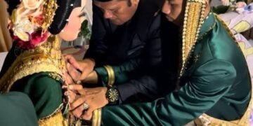 Dua Tradisi, Satu Pelaminan: Pertemuan Budaya Bugis dan Makassar dalam Pernikahan 56 Tradisi pernikahan masyarakat Bugis dan Makassar, Mappaselle dan Angngaru, mencerminkan kekayaan identitas budaya yang tetap terjaga dalam kehidupan masyarakat. (Sumber: Dokumentasi Pribadi).