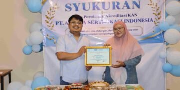 PT Aghnia Sertifikasi Indonesia (ASI) memperkuat komitmennya terhadap kualitas layanan sertifikasi setelah meraih akreditasi dari Komite Akreditasi Nasional (KAN). (Sumber: Dokumentasi Pribadi).