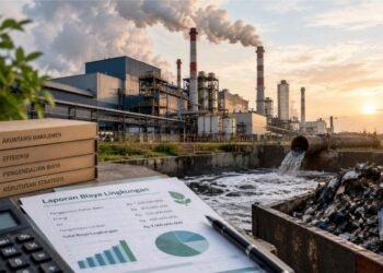 Untung tapi Merusak? Menakar Pentingnya Environmental Management Accounting bagi Industri Manufaktur 46 Ilustrasi penerapan Environmental Management Accounting (EMA) dalam industri manufaktur untuk membantu perusahaan mengidentifikasi biaya lingkungan, mengurangi pemborosan bahan baku, serta meningkatkan efisiensi penggunaan sumber daya. (Sumber: Generated AI).